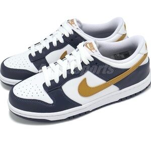 Nike Dunks - Kids' Blue and Gold Sneakers